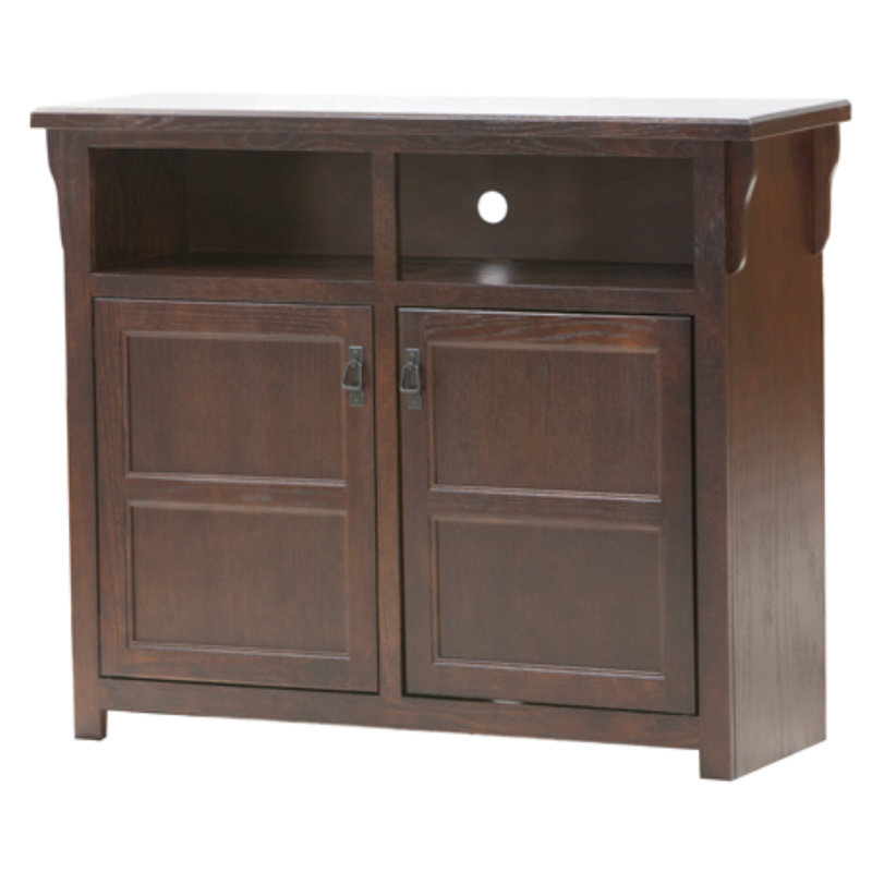 Joe Unfinished TV Stand for TVs up to 60", Persimmon Oak