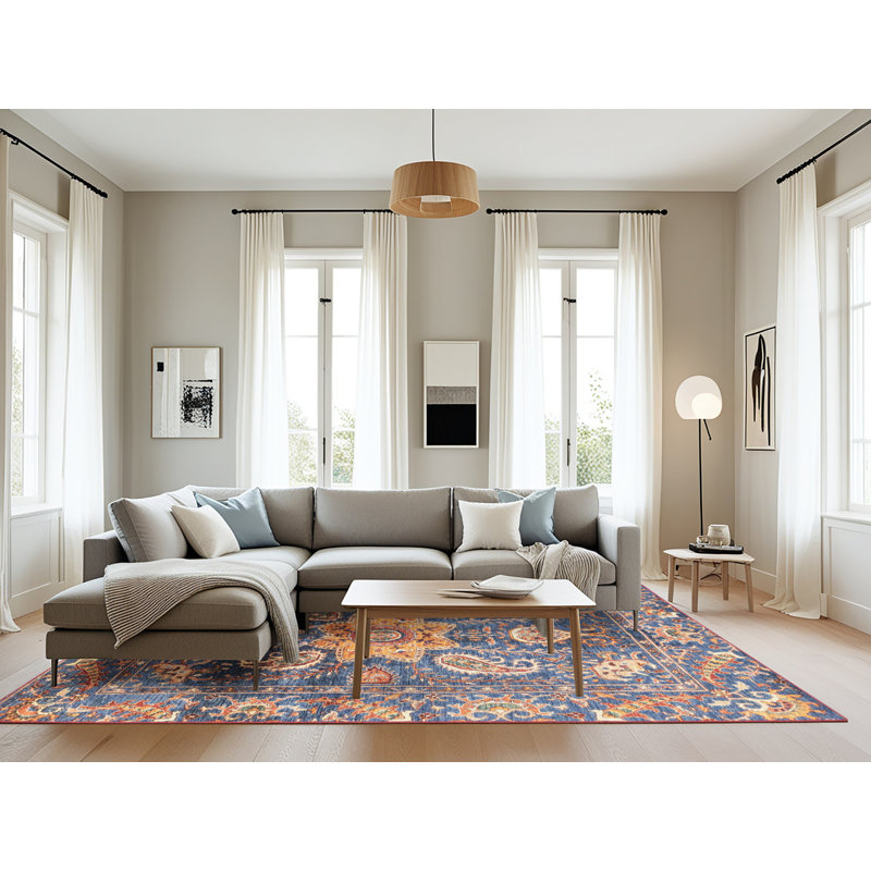 Abstract Indoor Rug, Rectangle 8' x 10'