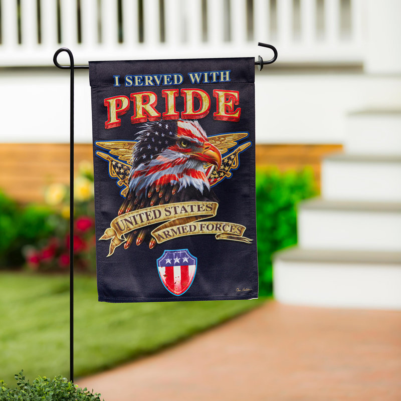 Drapeau de jardin «I Served With Pride»