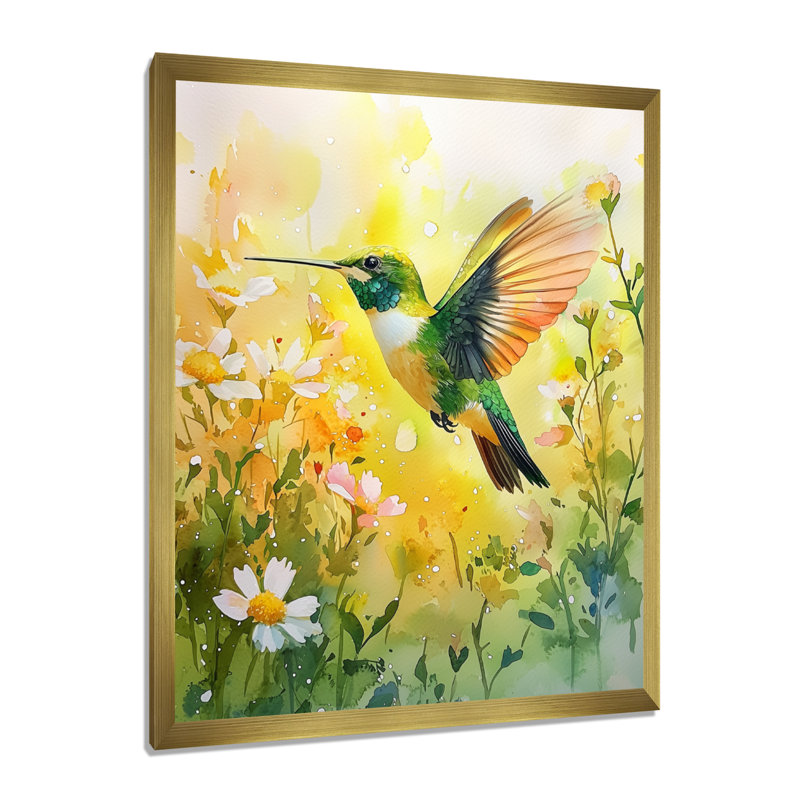 Collins - animaux, art mural, H 44 po x l 34 po, Impression encadrée, Doré