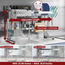https://assets.wfcdn.com/im/82191781/resize-h210-w210%5Ecompr-r85/2488/248887162/Over+Sink+Dish+Drying+Rack%2C+2+Tier+Full+Stainless+Steel+Storage+Adjustable+Length+%2825.98%27%27~36.61%27%27%29+Kitchen+Rack%2C+Multifunctional+Expandable+Counter+Organizer+Shelf%2C+Space+Saver+Dish+Rack.jpg