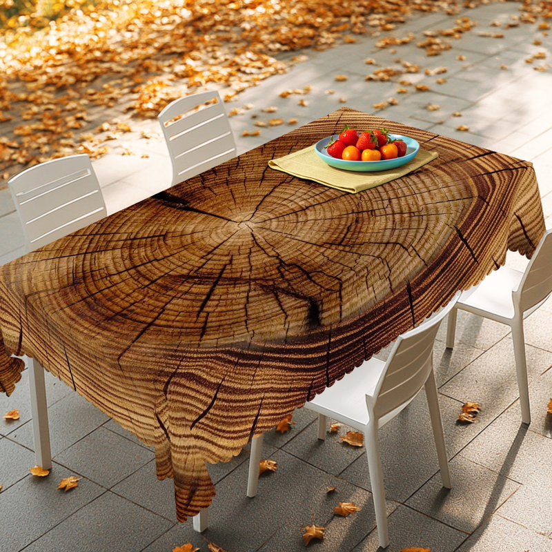 Nappe rustique en bois 1pc Farmhouse, L 86 po x l 60 po