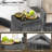 5 Piece Patio Rattan Furniture With 2 Ottomans & Tempered Glass Coffee Table-496738675
