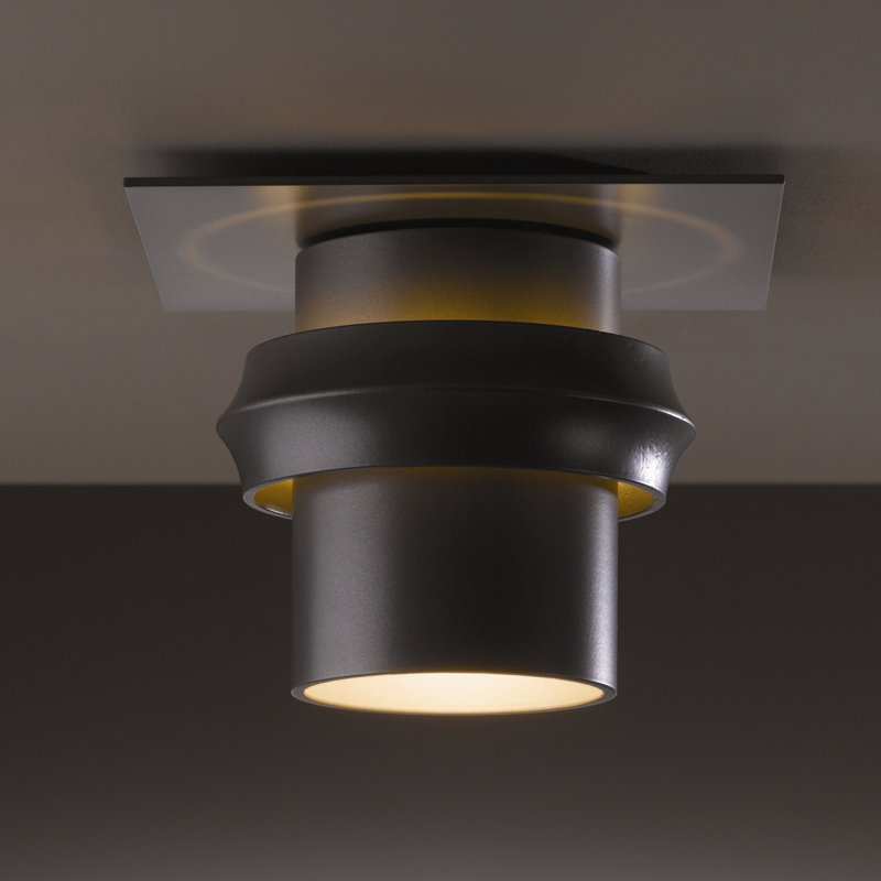 Twilight 1 - Bulb Hardwired Outdoor Semi Flush Mount, 4.9" H x 6" W x 6" D, Coastal Oil Rubbed Bronze