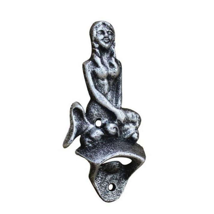Ouvre-bouteille Justina Mermaid, Argent antique