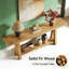 Table basse de style naturel, table d'entrée en bois, console élégante