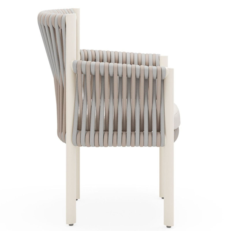 Eve Outdoor Dining Armchair, Graphite