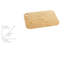 Bamboo M cutting board, can be used on both sides, board with handle hole made of environmentally friendly, fast -growing bamboo, knife -friendly, space -saving suspension possible, 28 x 0.8 x 20cm