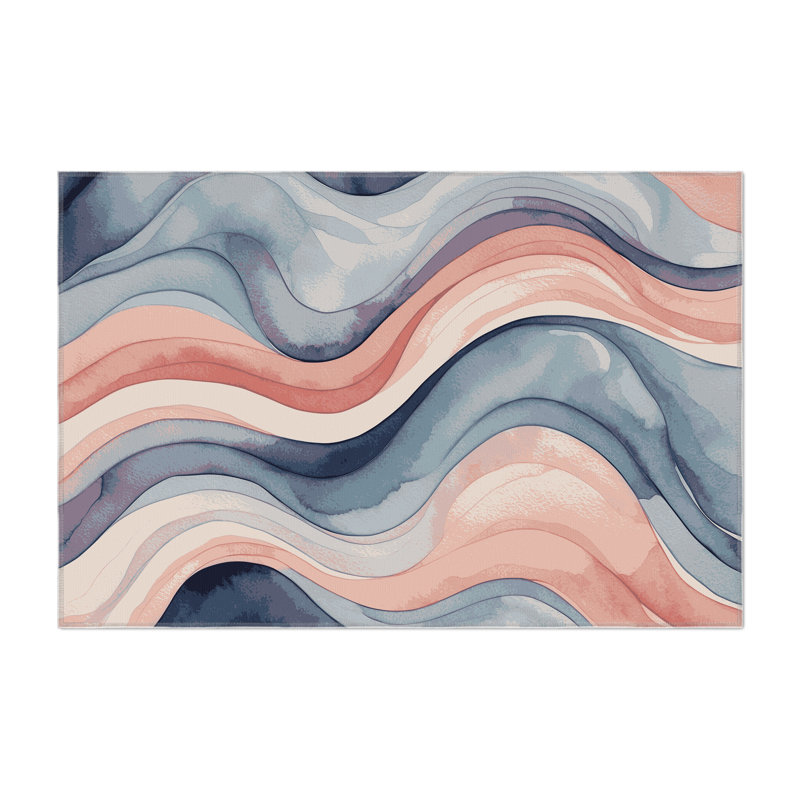 Pastel Mirage Indoor And Outdoor Area Rug, Rectangle 4' x 6'