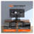 Universal Swivel TV Stand Mount for 32-55 Inch TVs - Height Adjustable Floor Pedestal with Tempered Glass Base