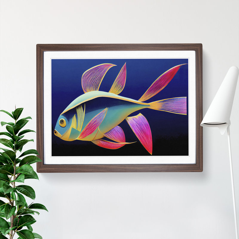 Glowing Fish - Framed Print
