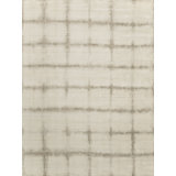 Chroma Geometric Area Rug in Ivory/Silver