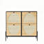 Armoire à chaussures pour hall d'entrée avec 4 portes rabattables, armoire à chaussures réglable pour économiser de l'espace, l 9,3 po x l 39,4 po x H 34,7 po-906388430