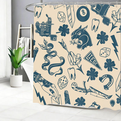 Rideau de salle de bain 72 po x 72 po (180 x 180 cm)