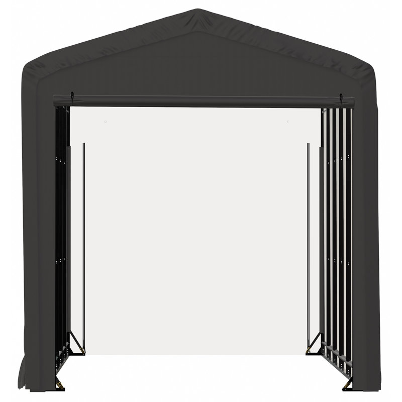 Garage Shelterube résistant au vent et à la neige, 14 x 27 x 16, gris