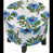 White/Blue/Green Floral Polyester