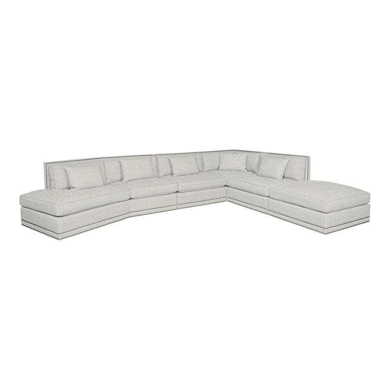 Steadman By Michael Weiss Upholstered Sectional Reversible, Callaloo Cotton, Yes