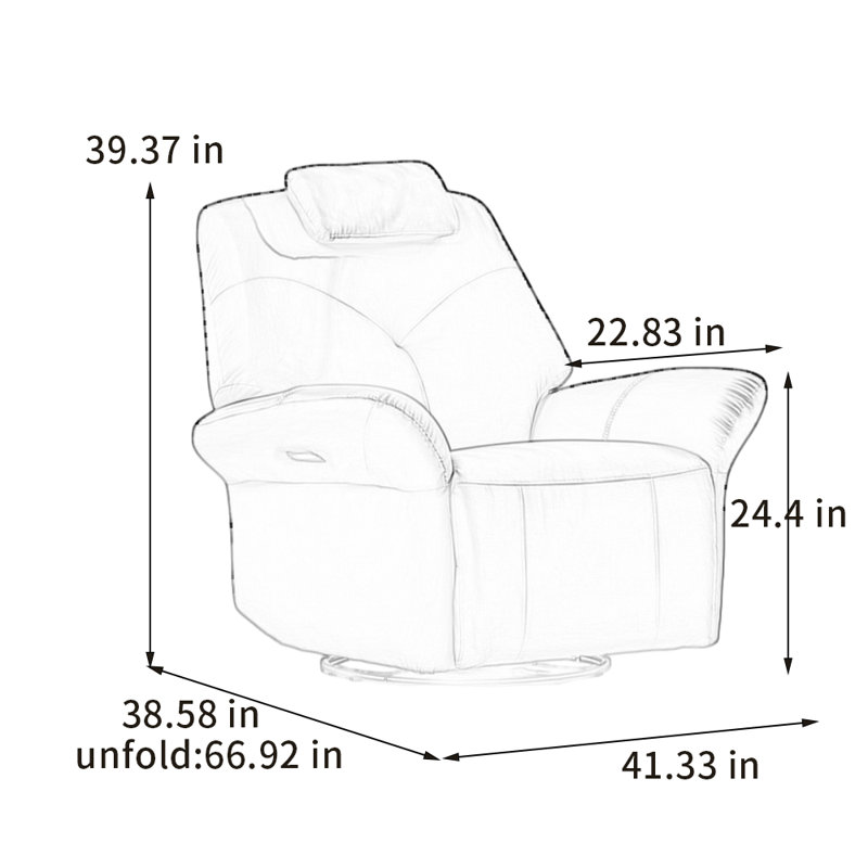 Comfortable 360° rotating chair, Olive
