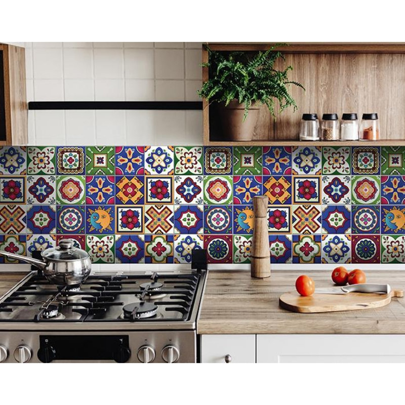 Adhésif décoratif à carreaux décoratifs, H 7 po x l 7 po