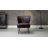 Leona Faux Leather Chair With Metal Base-1978972599