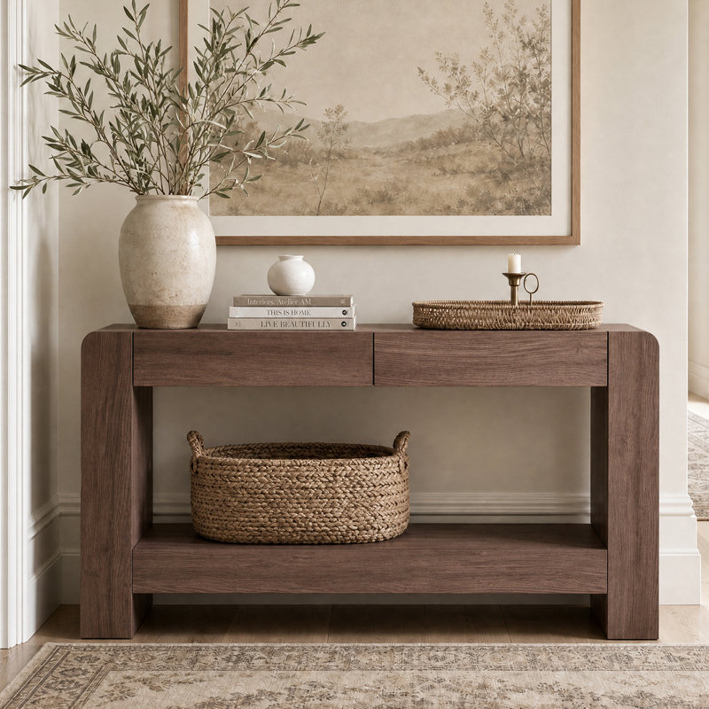 Nero 63'' Console Table, Walnut