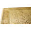 Hand Knotted Wool Area Rug in Cream And Gold