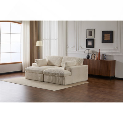 Double Chaise Lounge Chair Indoor Sofa