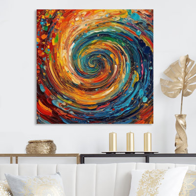 Corinna jaune orange, encre liquide transcendante - art abstrait marbre