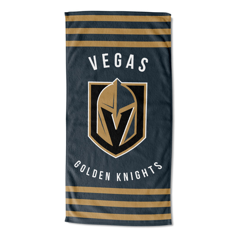 Cotton Blend Lightweight Beach Towel, Vegas Golden Knights