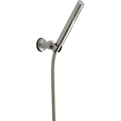 Delta Faucet Trinsic Single Spray Wall-Mount Hand Shower, Hand Held Shower with Hose, Brushed Nickel Handheld Shower Head, Slide Bar Hand Shower, Handheld Shower, Stainless