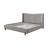 Melbourne Gray Chenille Queen Bed-1817471434
