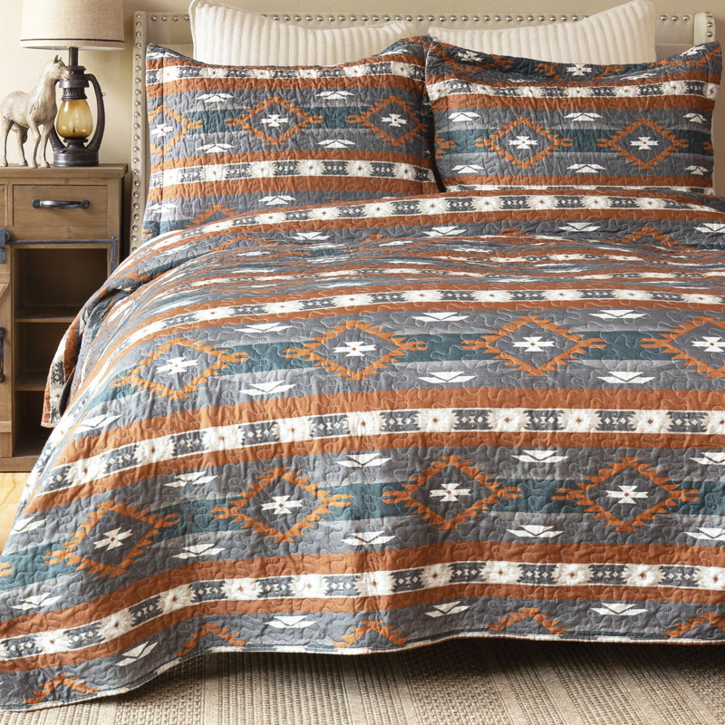 Ensemble de literie pour courtepointe Wrangler Checotah, Twin