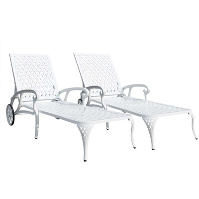 Cast Lounge Chair, Patio Chaise Lounge, Pool Lounge Chair