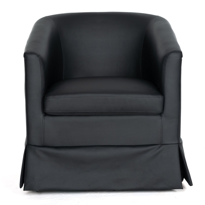 Breiona 27.36" Wide 360-Degree Swivel Chair, Black Duplicate