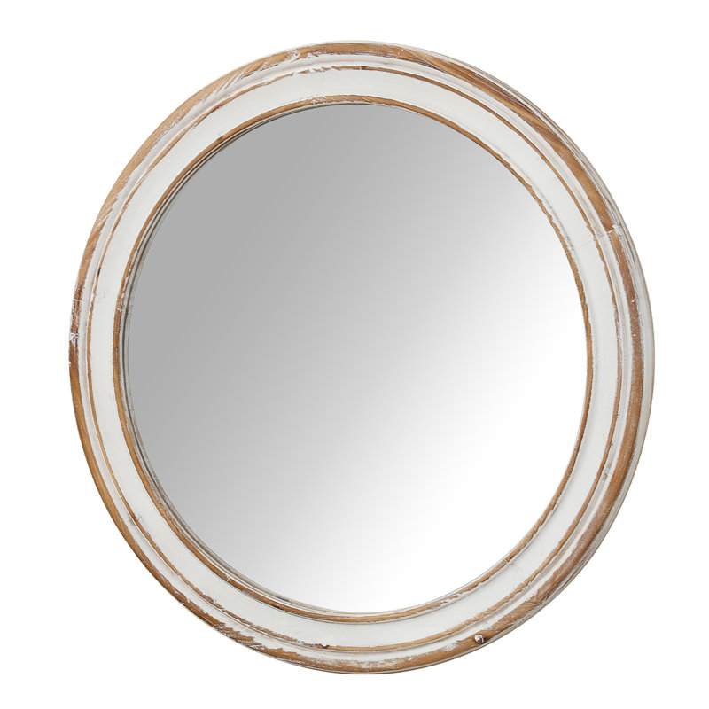 Miroir mural rond 27,5 po pour meuble-lavabo, H 27,56 po x l 27,56 po