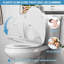 Siège de toilette, siège de toilette allongé avec fermeture silencieuse, charnières à dégagement rapide, siège de toilette à fermeture lente