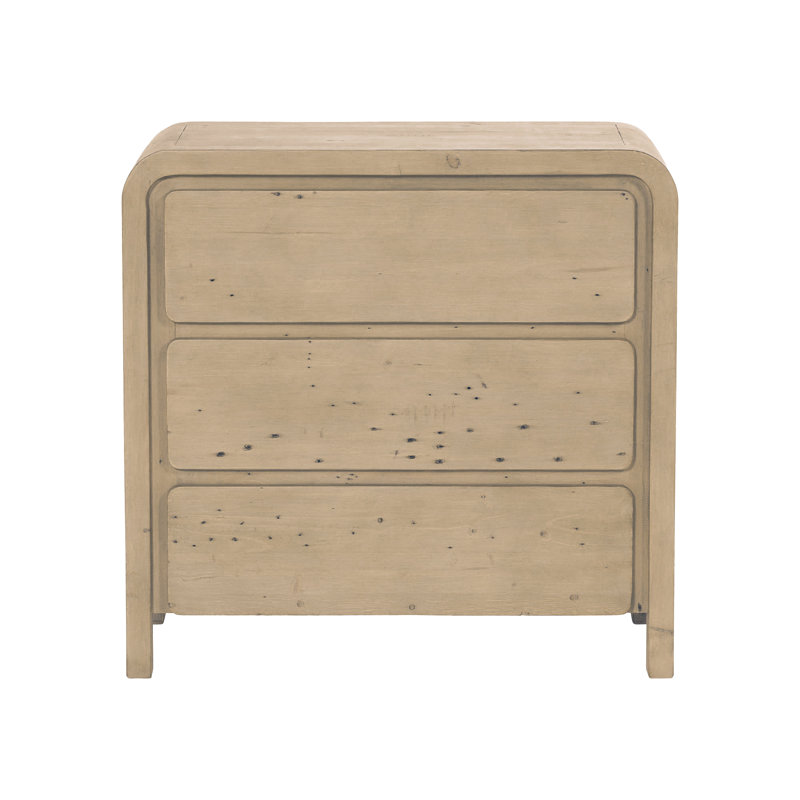 Petite commode à 3 tiroirs Ola, brun