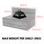 Tamiah Set of 2 Floating Wall-Mounted One Drawer Bedside Tables, Compact-2120479399