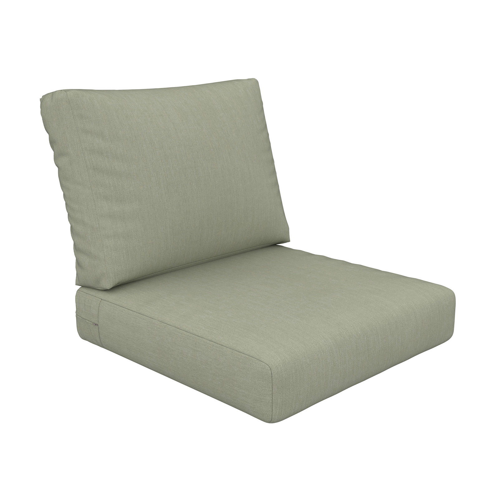 Amala Outdoor Sunbrella® Seat/Back Cushion, Sunbrella® Canvas Seasalt, 25" W x 25.5" D
