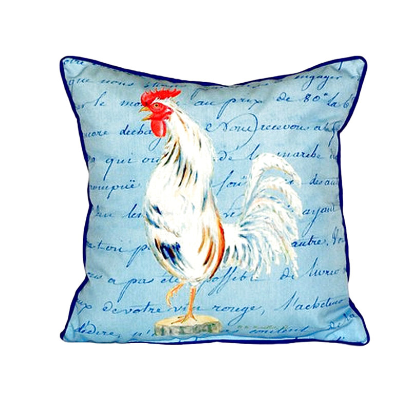 Housse et insert de coussin carré Rooster Rooster Script, Grand