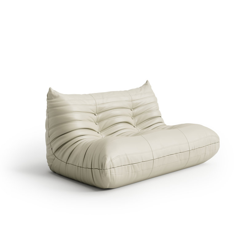 Fauteuil à billes 2 pièces Boneless, 53" W, Beige