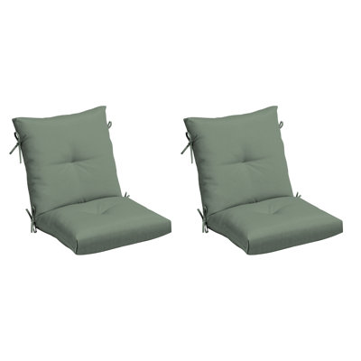ARDEN earthFIBER Plush Modern Tufted Polyfill Dining Chair Cushion, 21 x 40