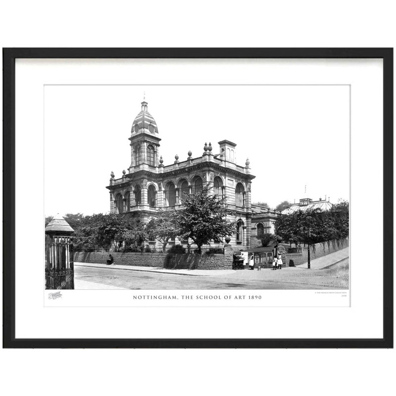 Nottingham, The School Of Art 1890 - Single Picture Frame Print, 28cm H x 36cm W x 2.3cm D