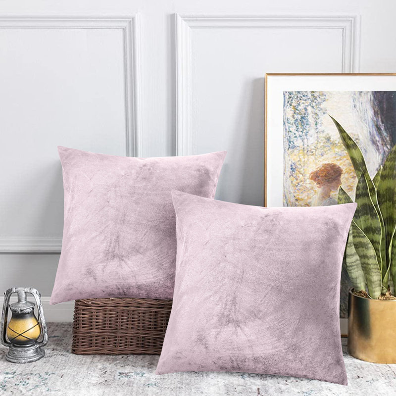 Velvet Scatter Cushion Cover, Rose Pink