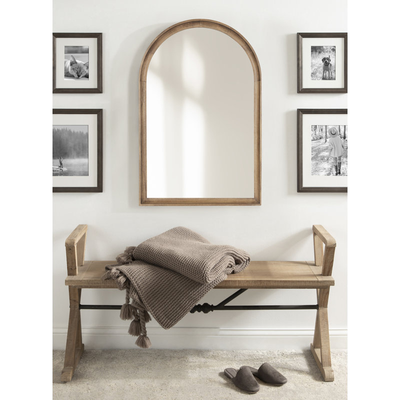 Branwell Wood Mirror, Rustic Brown, 36" x 24"