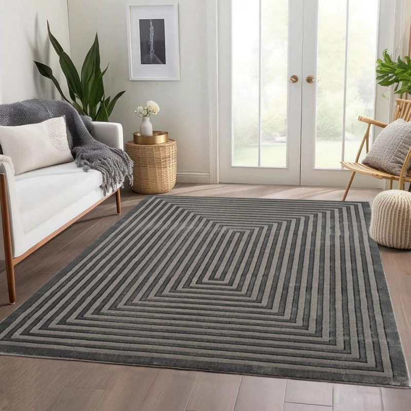 Solid Colour Area Rug, Rectangle 160 x 230 cm
