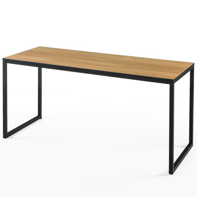 Shawna Solid Wood Steel Computer Desk