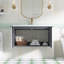 Meuble-lavabo mural simple vasque de 90 cm (35,4 po) avec dessus en résine-1115731551