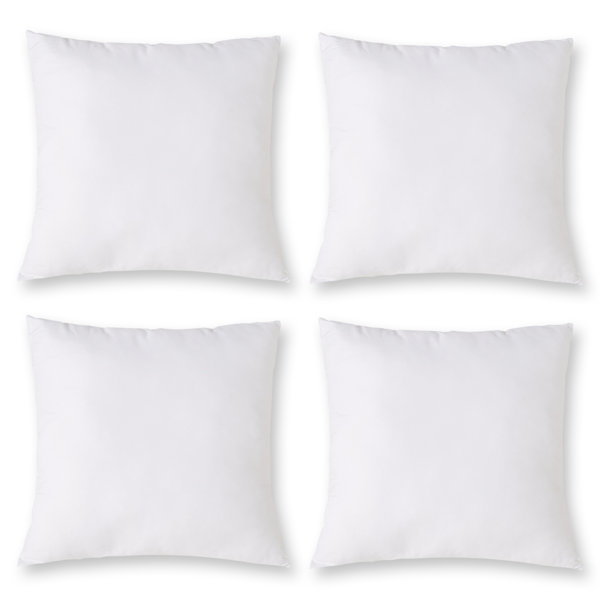 Nevil Throw Square Indoor/Outdoor Pillow Insert (Set of 4) Eider & Ivory Size: 14 x 14