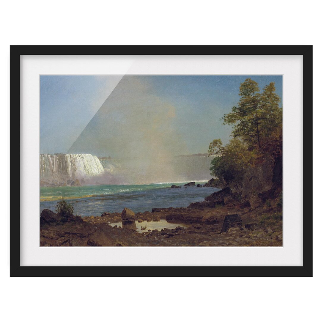 Gerahmtes Poster Niagara Falls von Albert Bierstadt